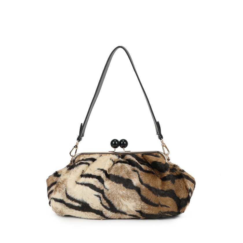 Sac à main à bandoulière imprimé animal