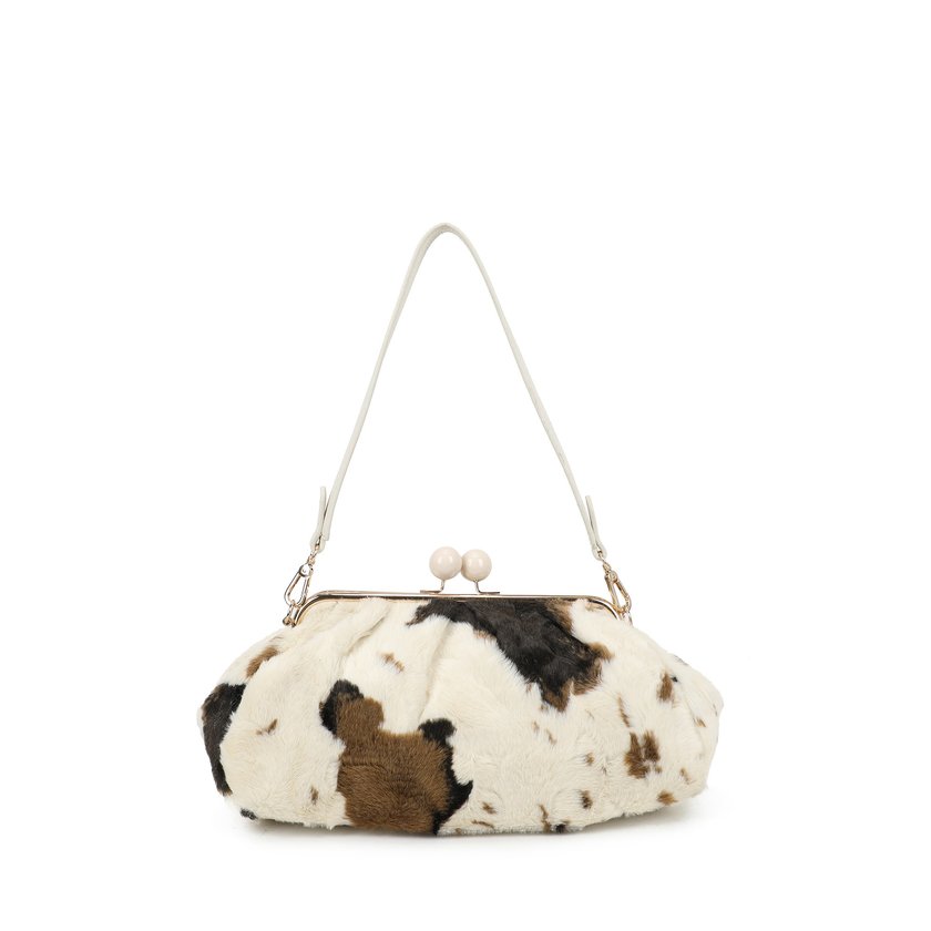 Bolso de hombro estampado animal