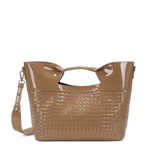 Sac à main Shopper en vernis et détails