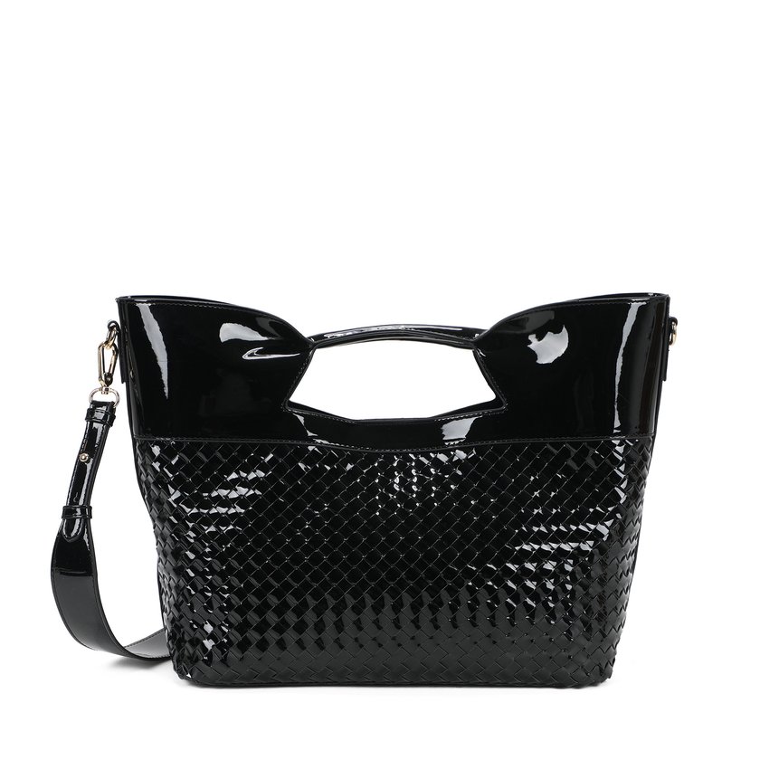 Sac à main Shopper en vernis et détails