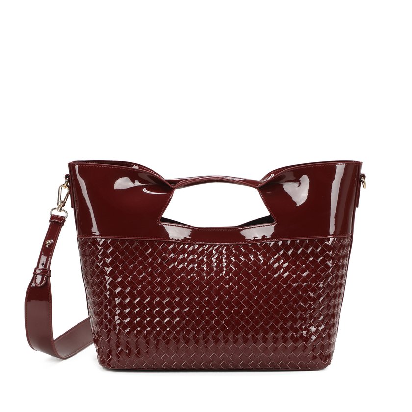 Sac à main Shopper en vernis et détails