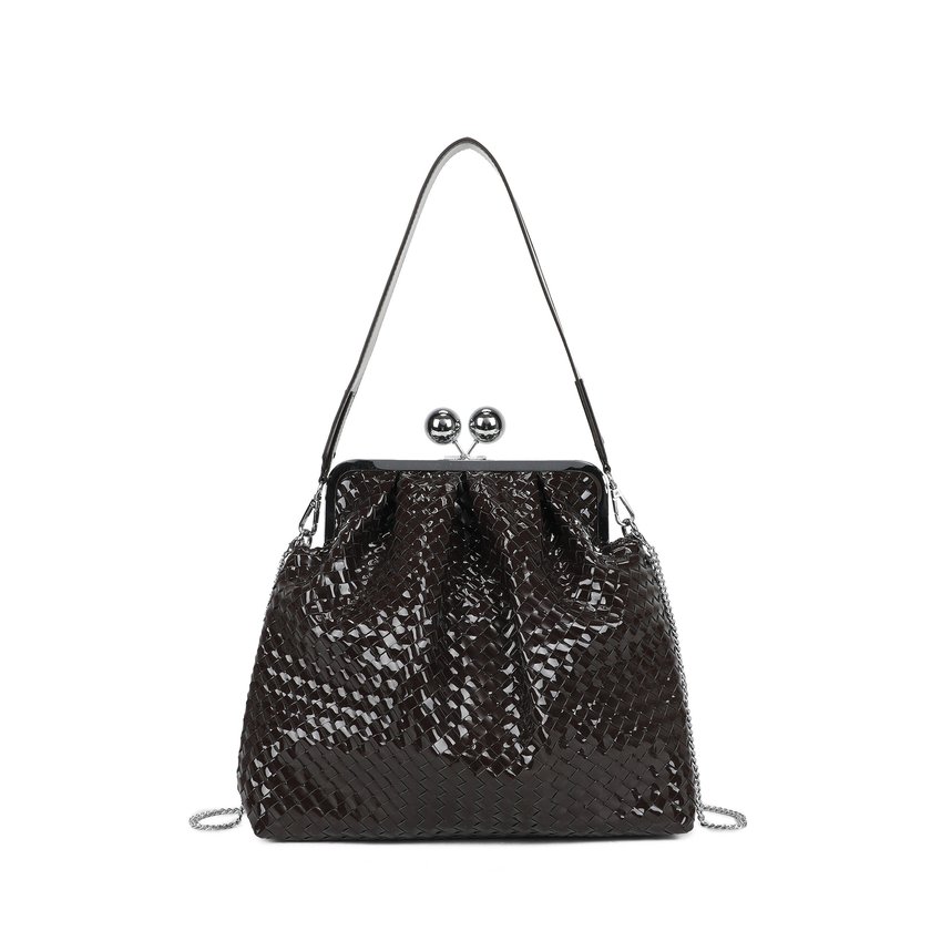 Sac à main à bandoulière en vernis