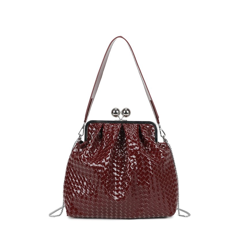 Sac à main à bandoulière en vernis