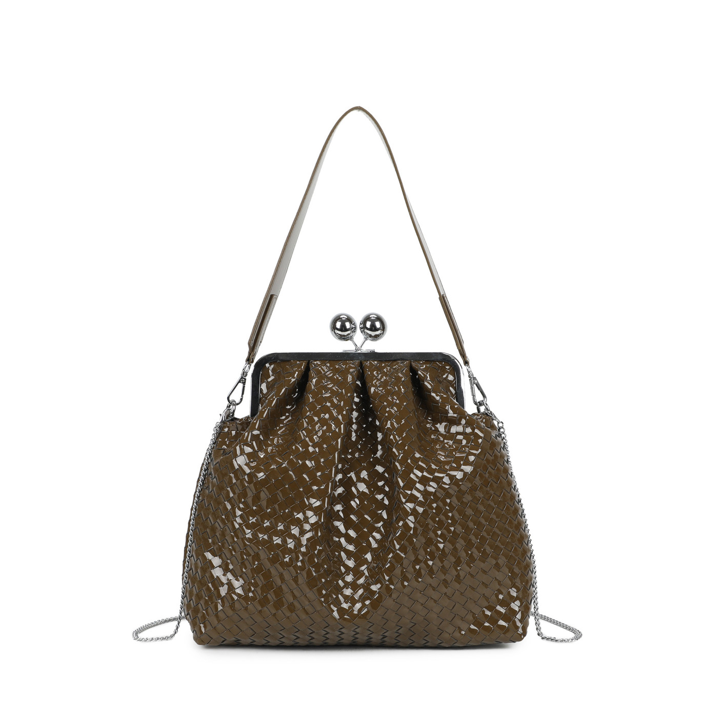 Patent Leather Shoulder Bag