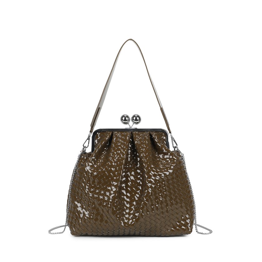 Sac à main à bandoulière en vernis