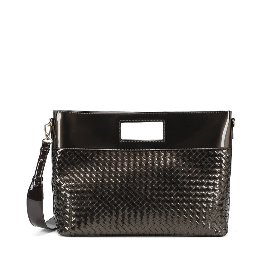 Sac à main Shopper en vernis avec détails