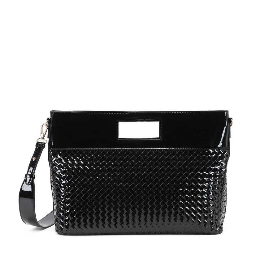 Sac à main Shopper en vernis avec détails
