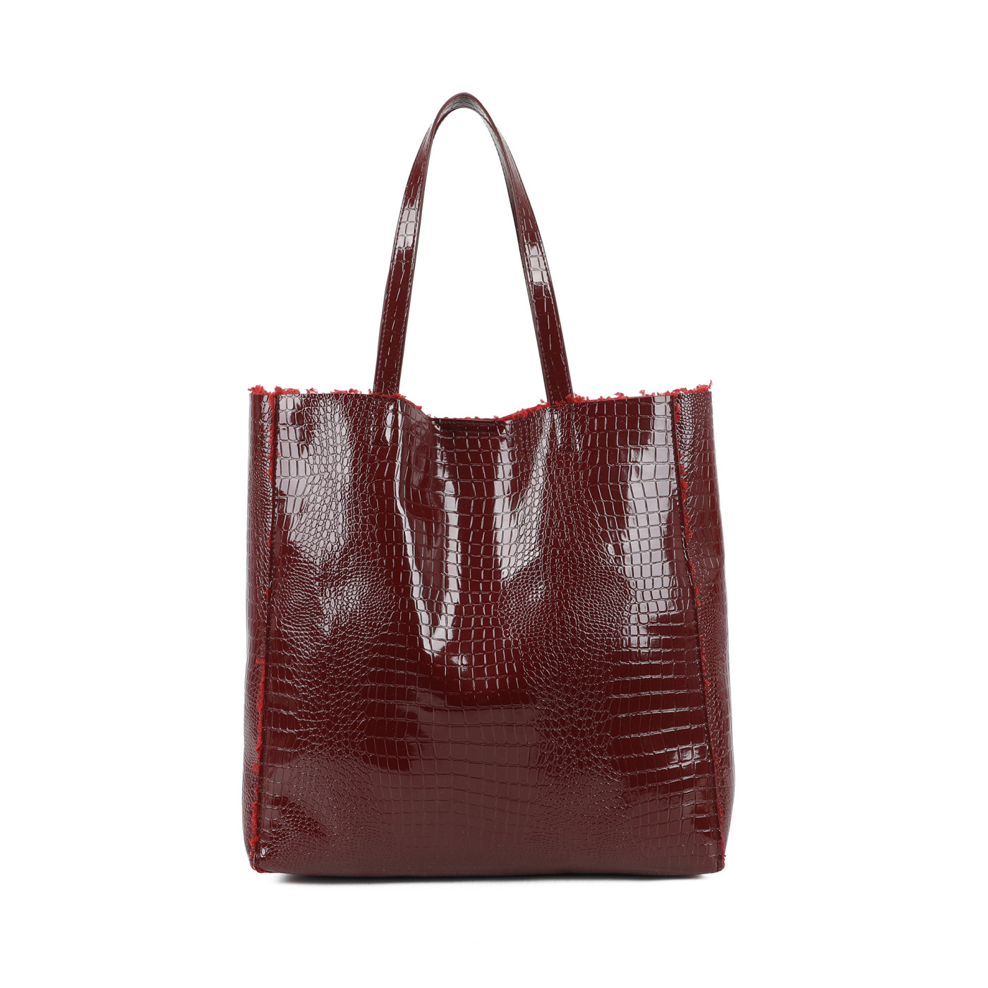 Patent Leather Shopper Bag