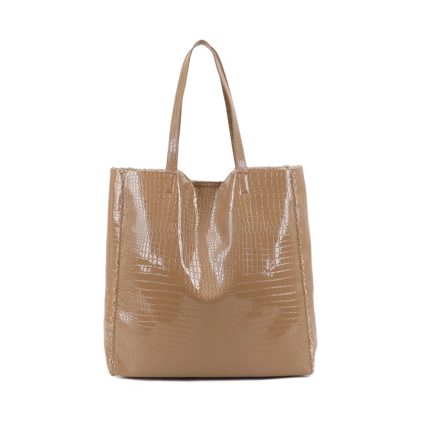 Borsa Shopper in vernice