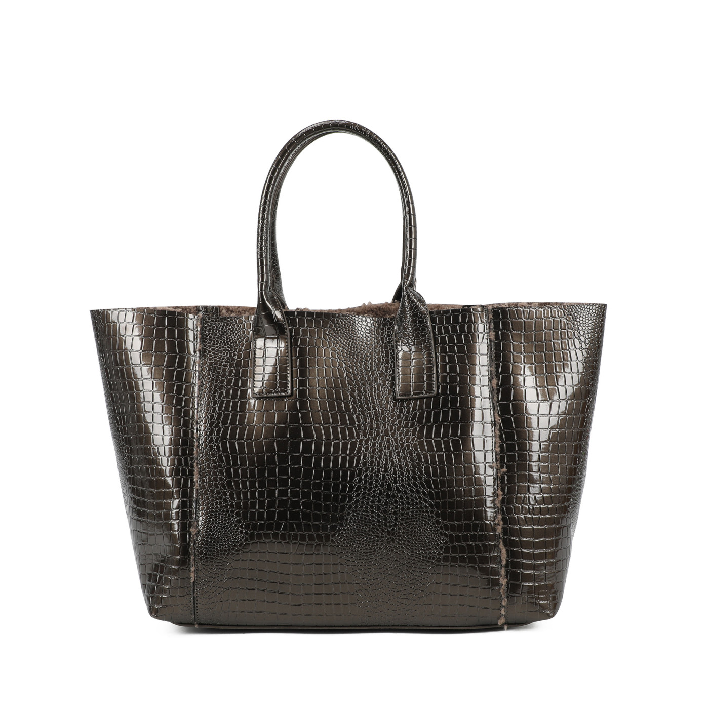 Patent Leather Shopper Bag