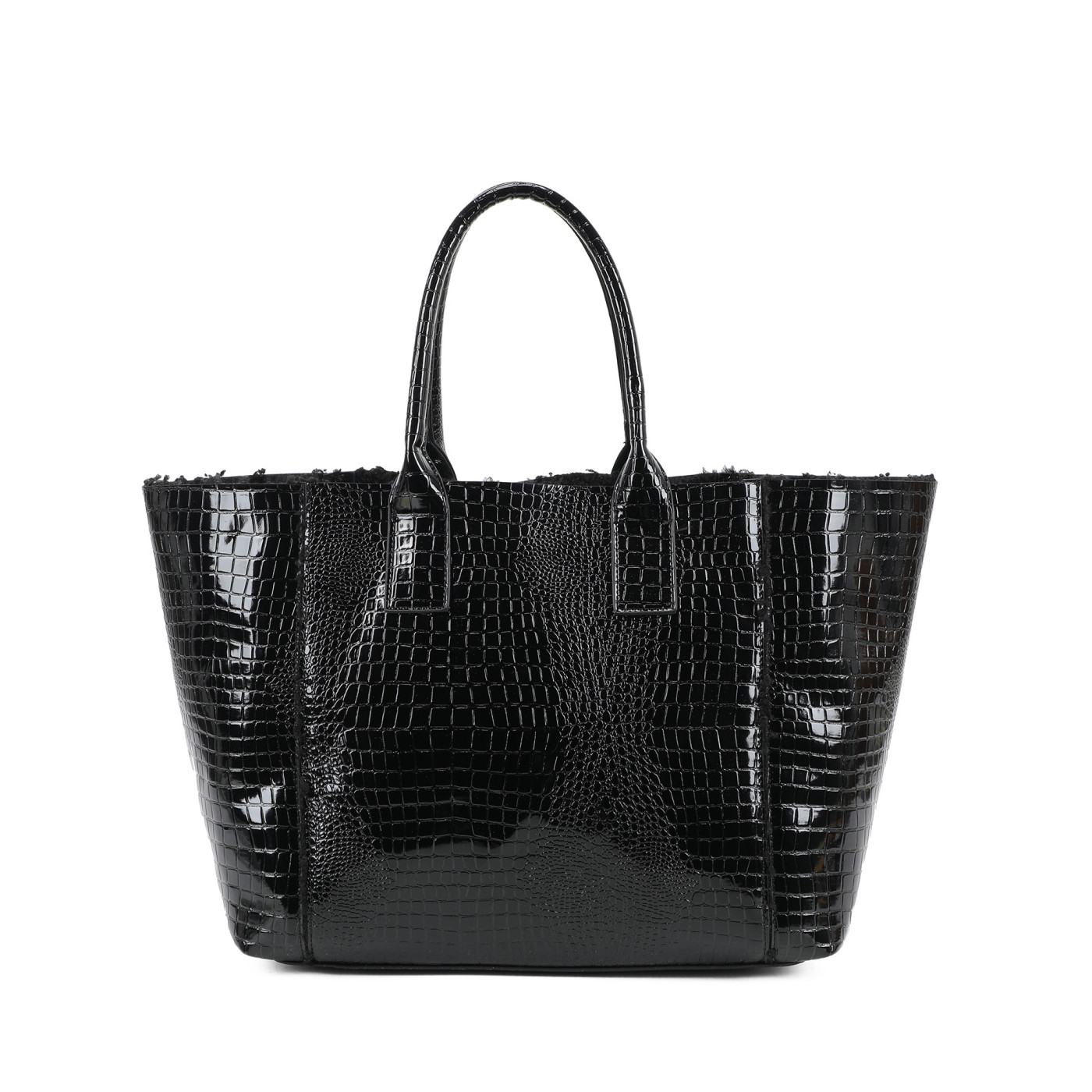 Patent Leather Shopper Bag
