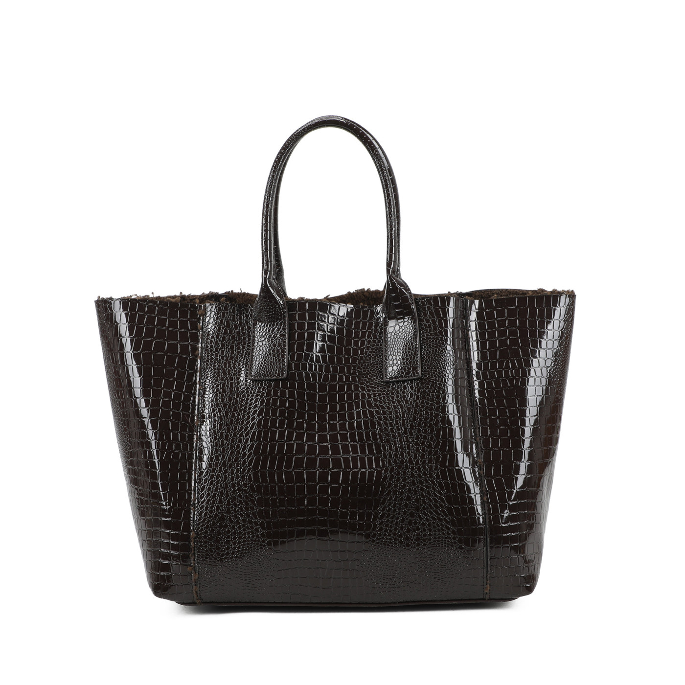 Patent Leather Shopper Bag