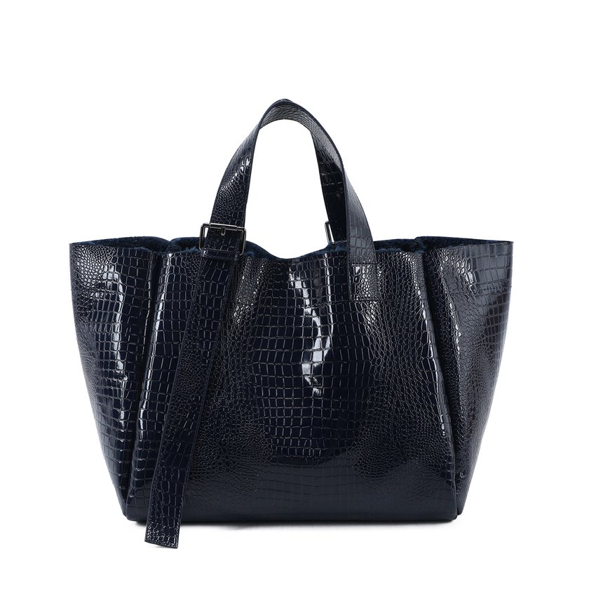 Patent Leather Shopper Bag