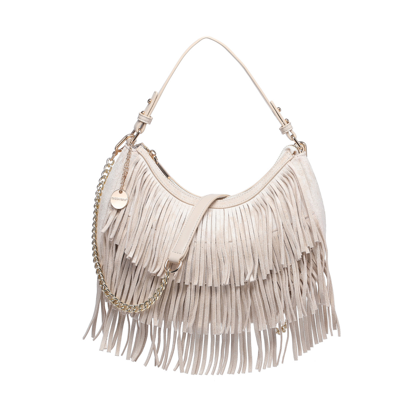 Shoulder Bag with Fringes