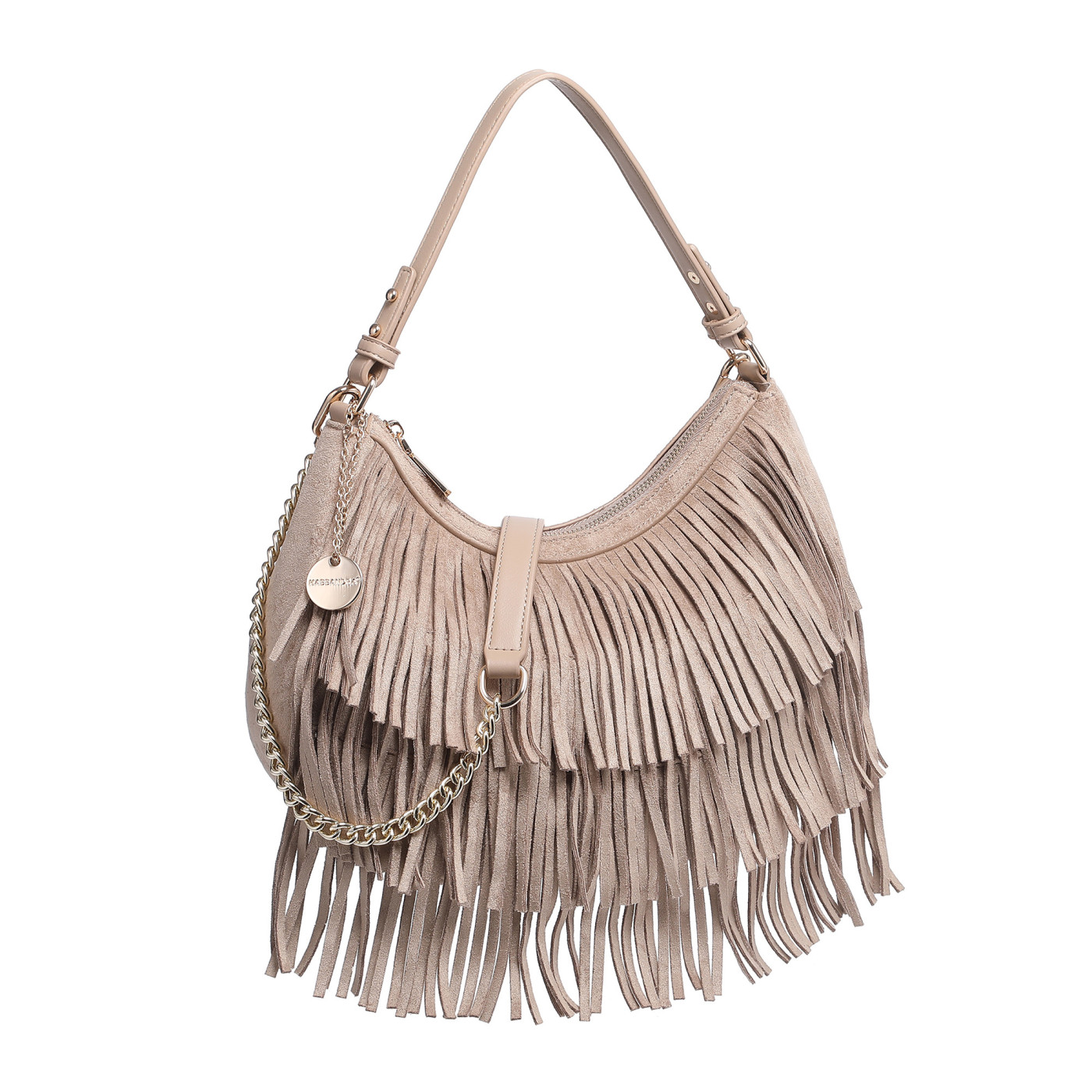 Shoulder Bag with Fringes