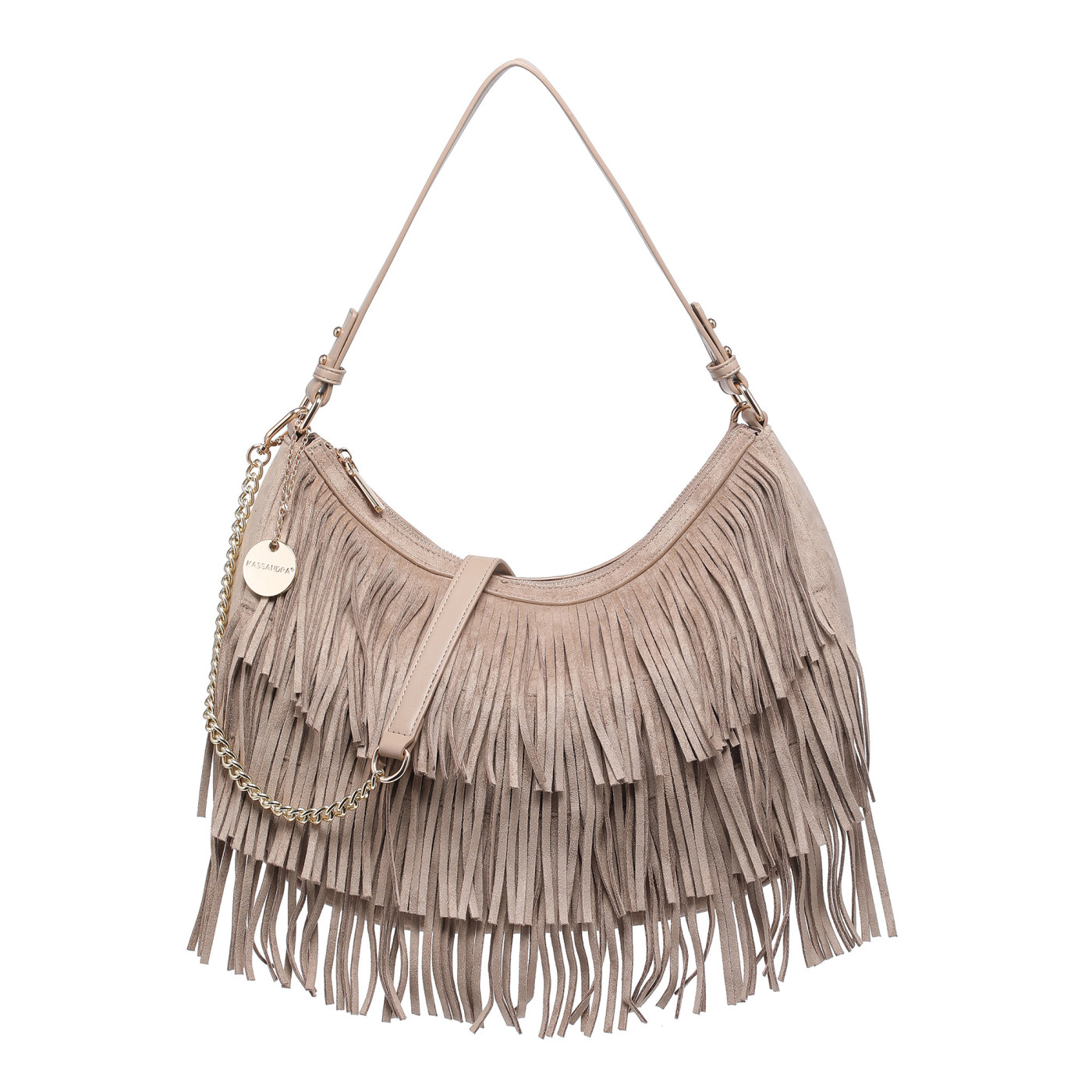 Shoulder Bag with Fringes