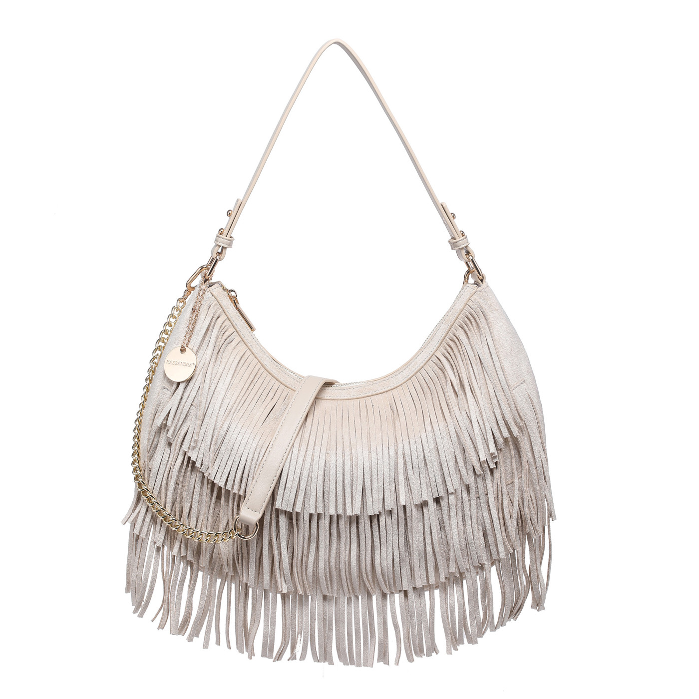 Shoulder Bag with Fringes