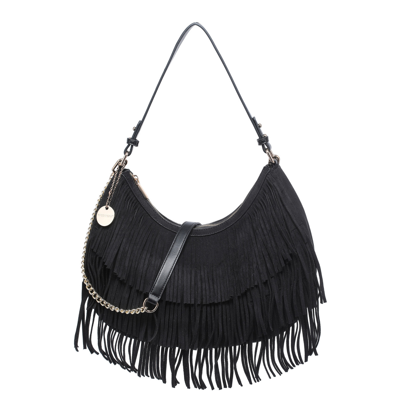 Shoulder Bag with Fringes