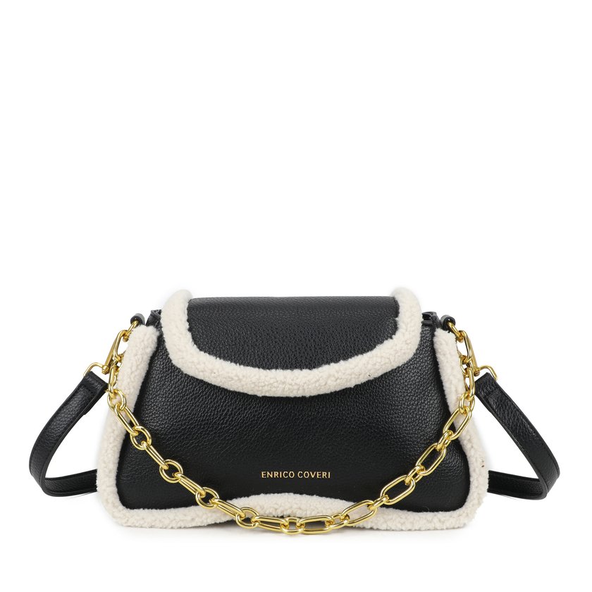 Sac à bandoulière avec fourrure
