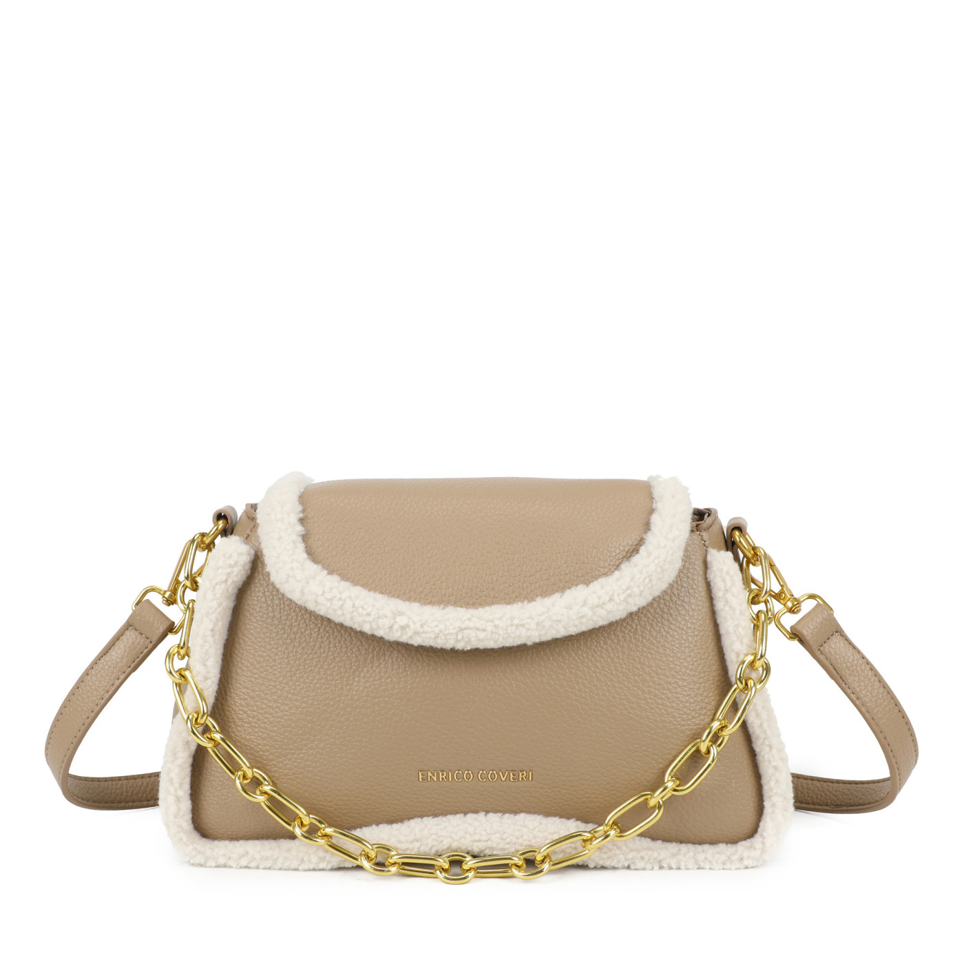 Crossbody Bag with Fur