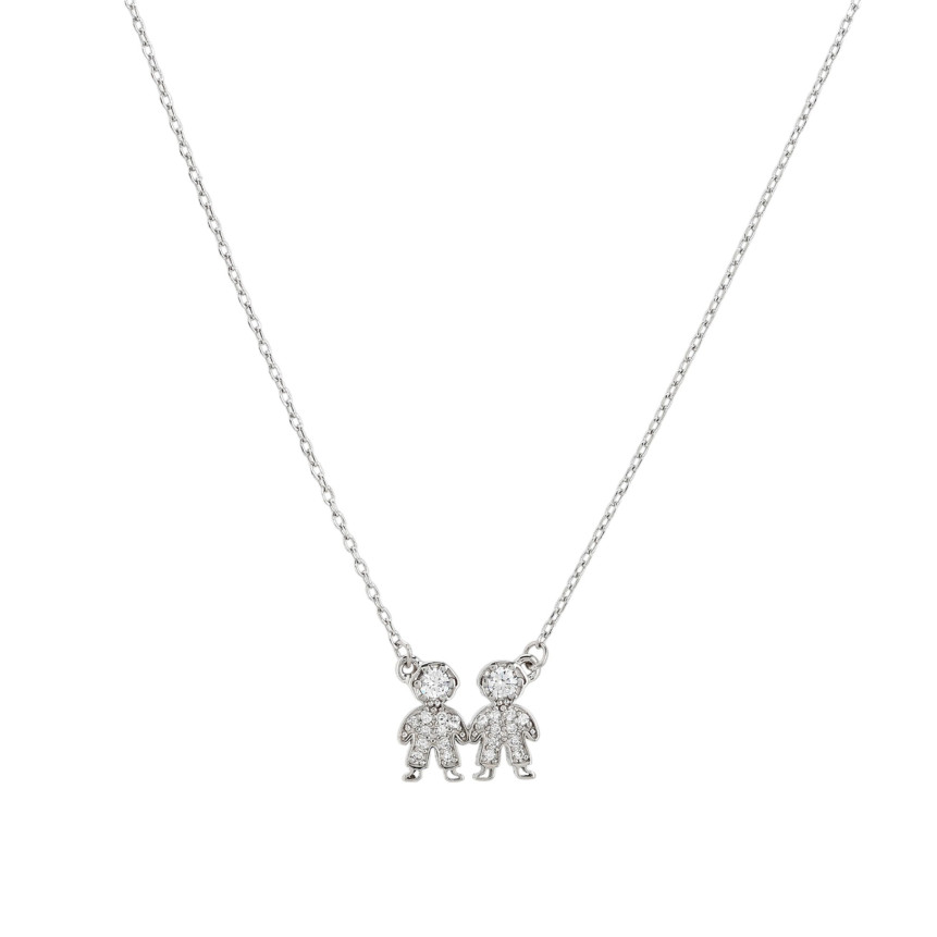 Collana S925 due ragazzi GB