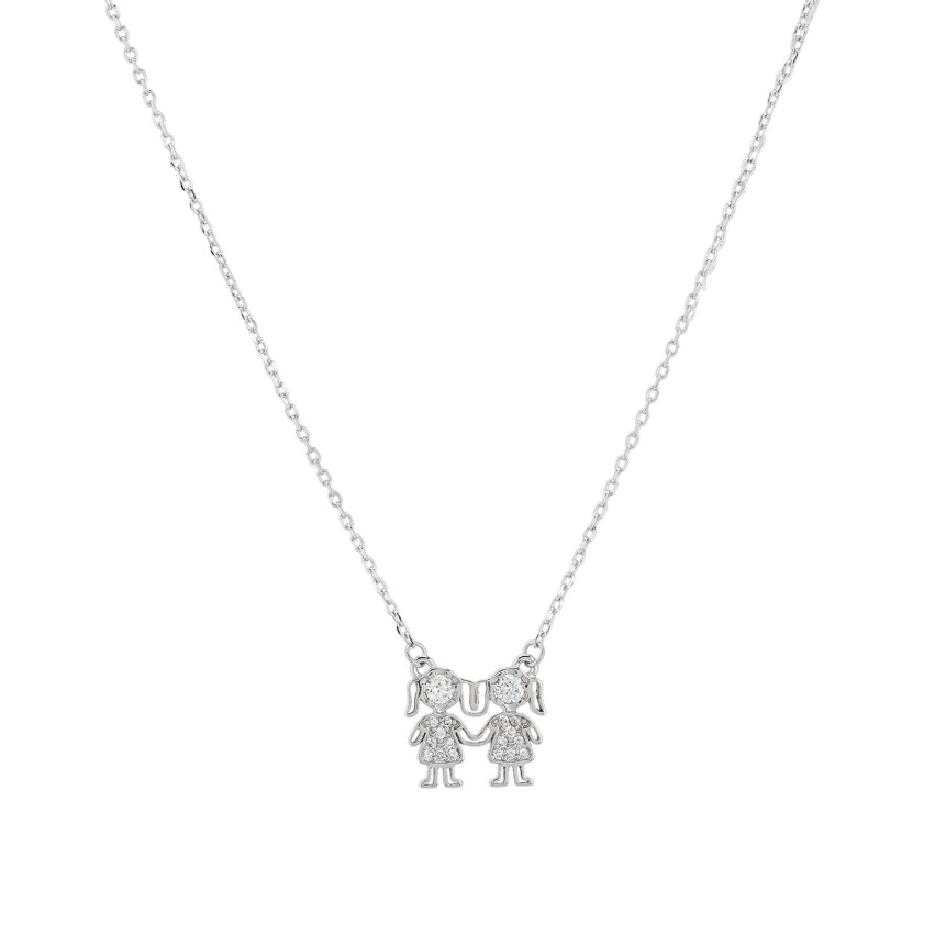 Collana S925 due ragazze GB