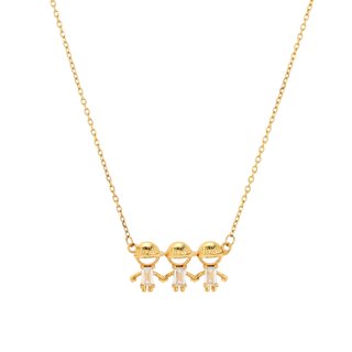 Necklace BeLove with three boys