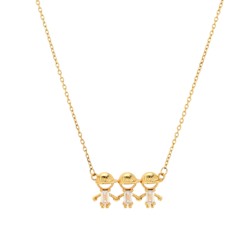 Collana BeLove con tre bambini