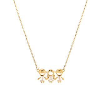 Necklace BeLove with two boys and one girl