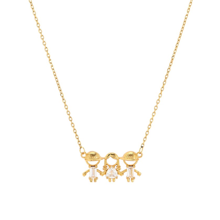 Necklace BeLove with two boys and one girl