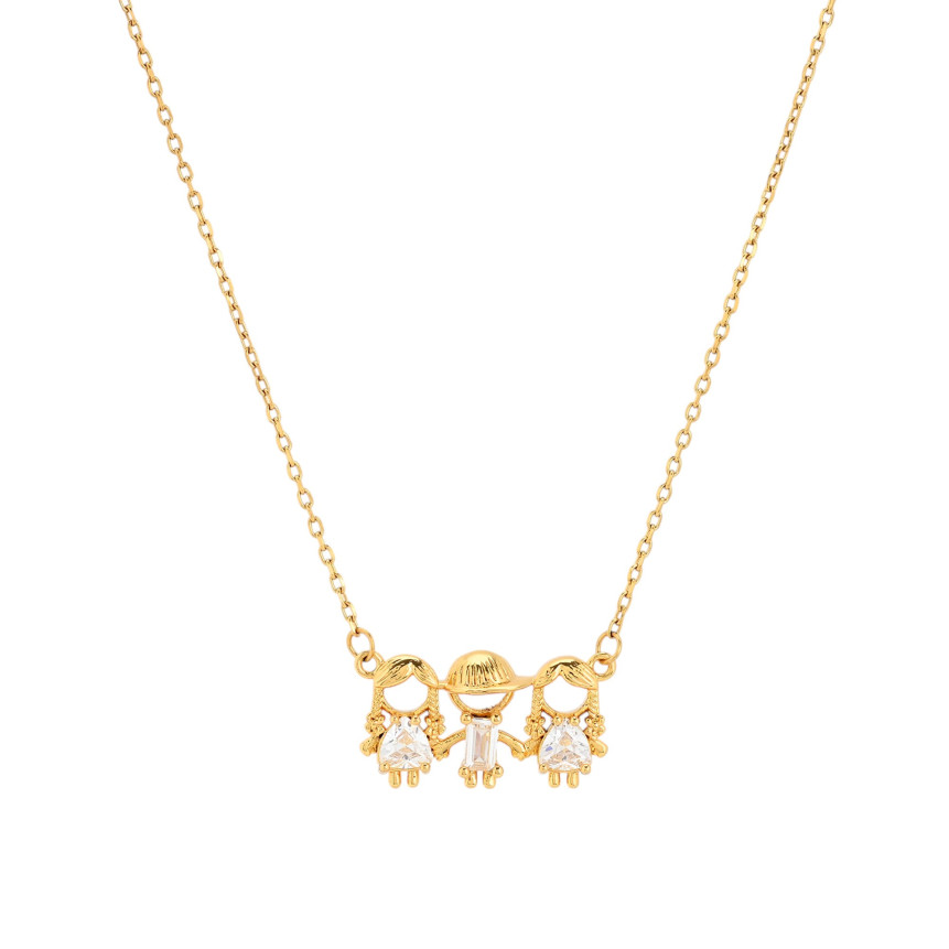 Collier BeLove avec deux filles et un garçon