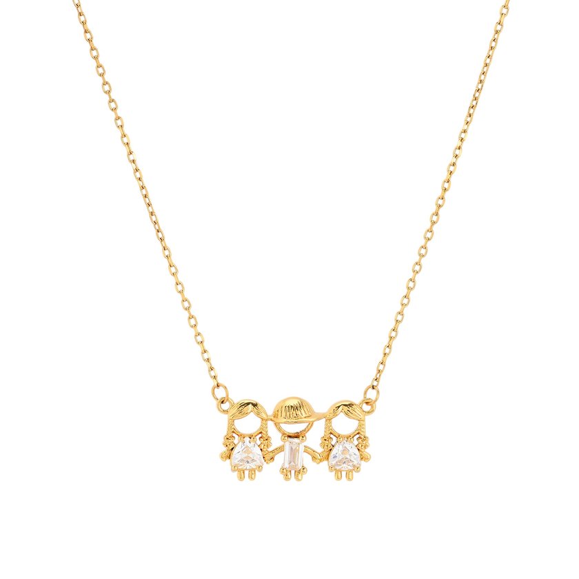 Necklace BeLove with two girls and one boy