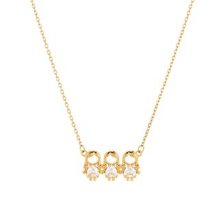 Necklace BeLove with three girls