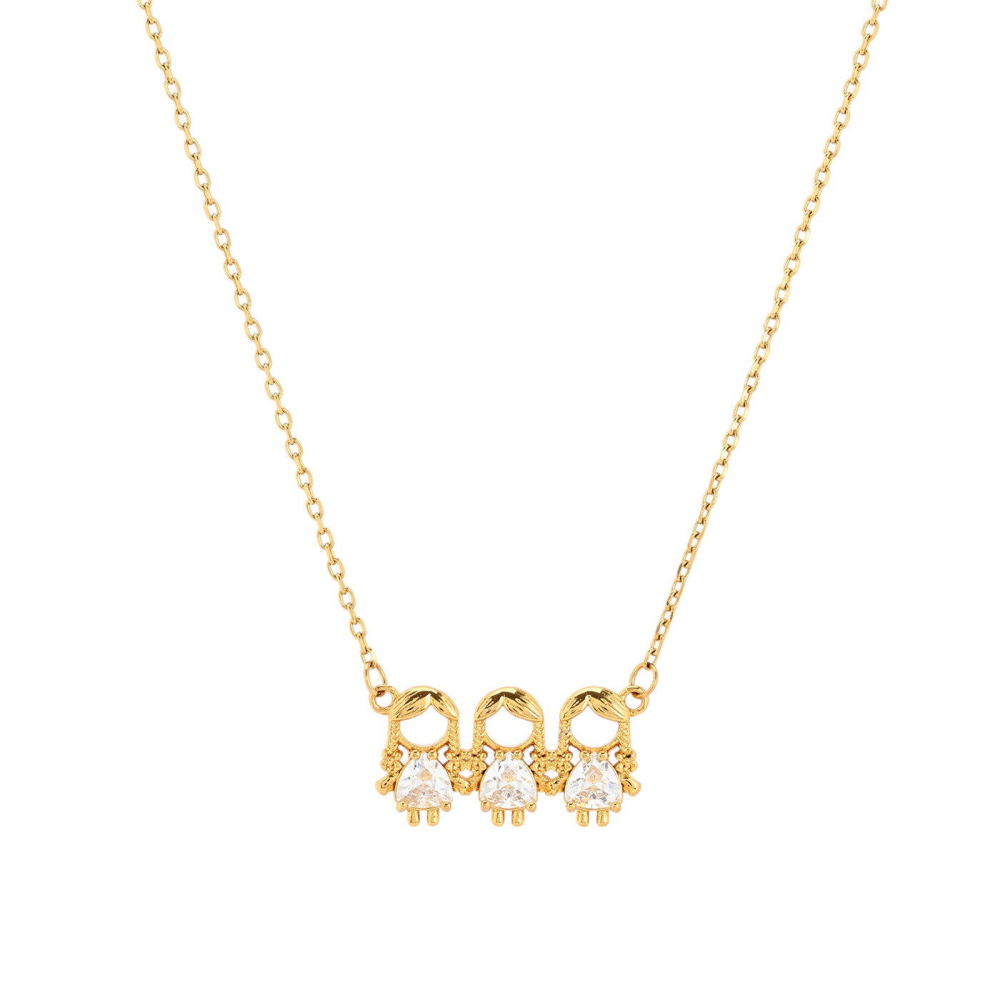 Necklace BeLove with three girls