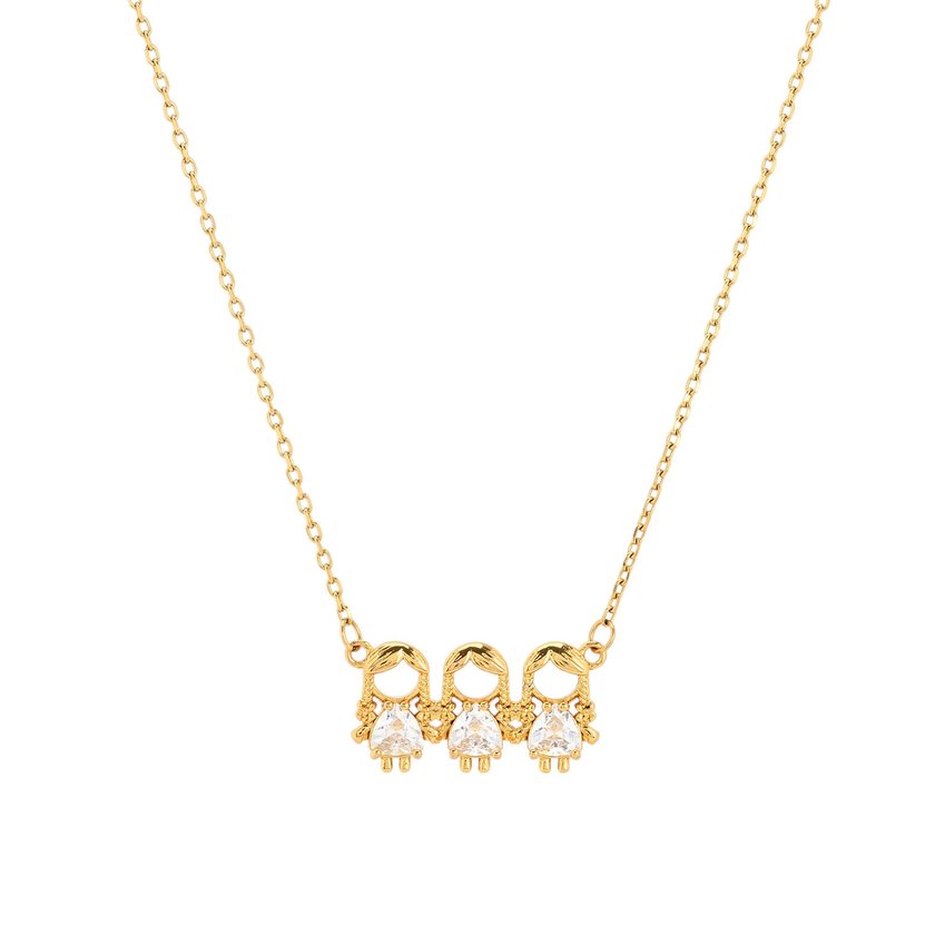 Necklace BeLove with three girls