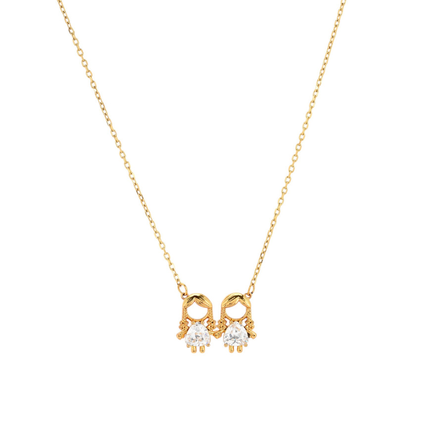 Collar BeLove con colgante dos chicas