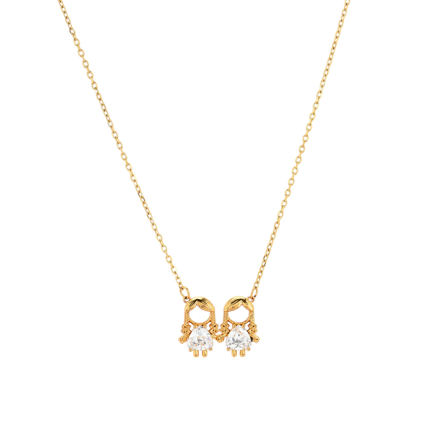 Collier BeLove avec pendentif deux filles