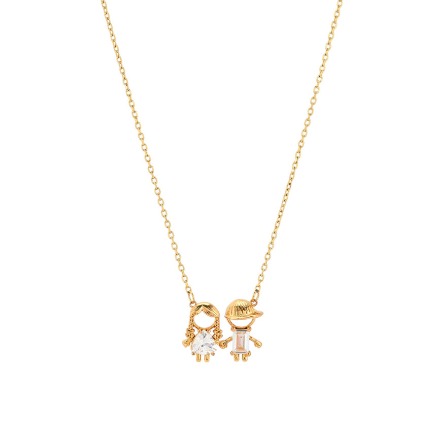 Collana BeLove con ciondolo coppia