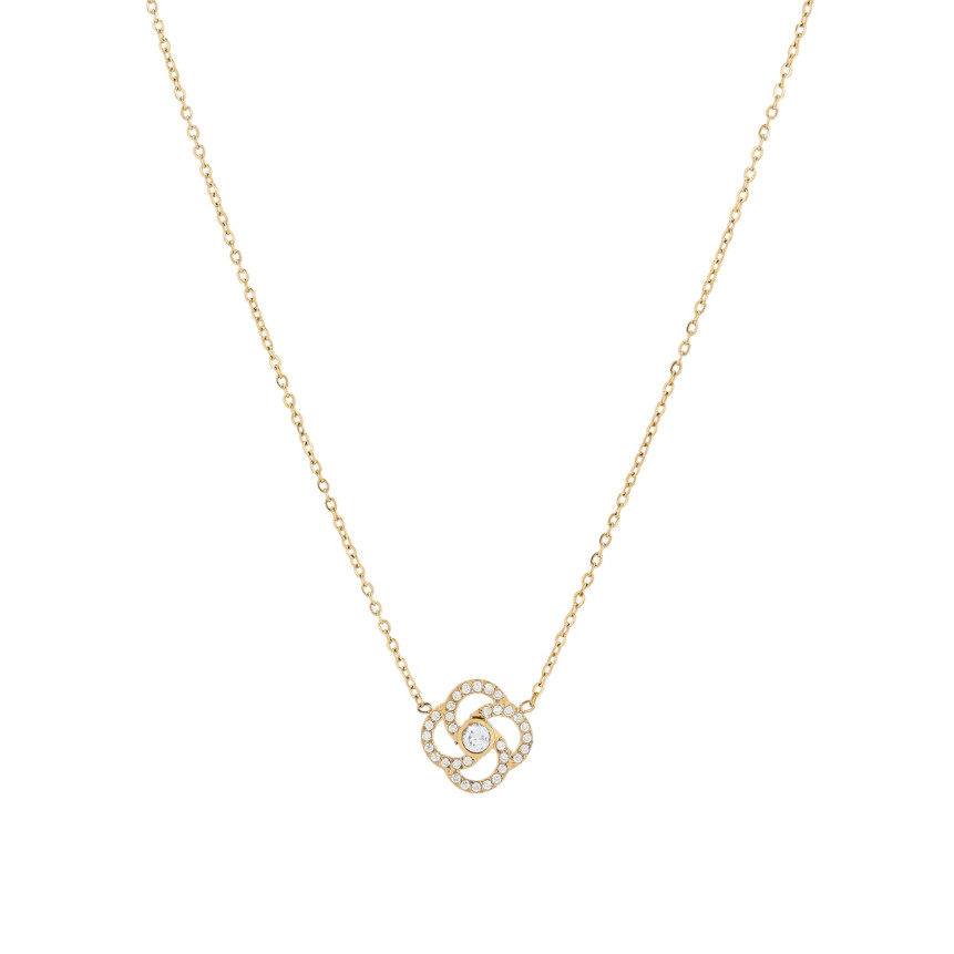 Collana Delicate con fiore e zirconi