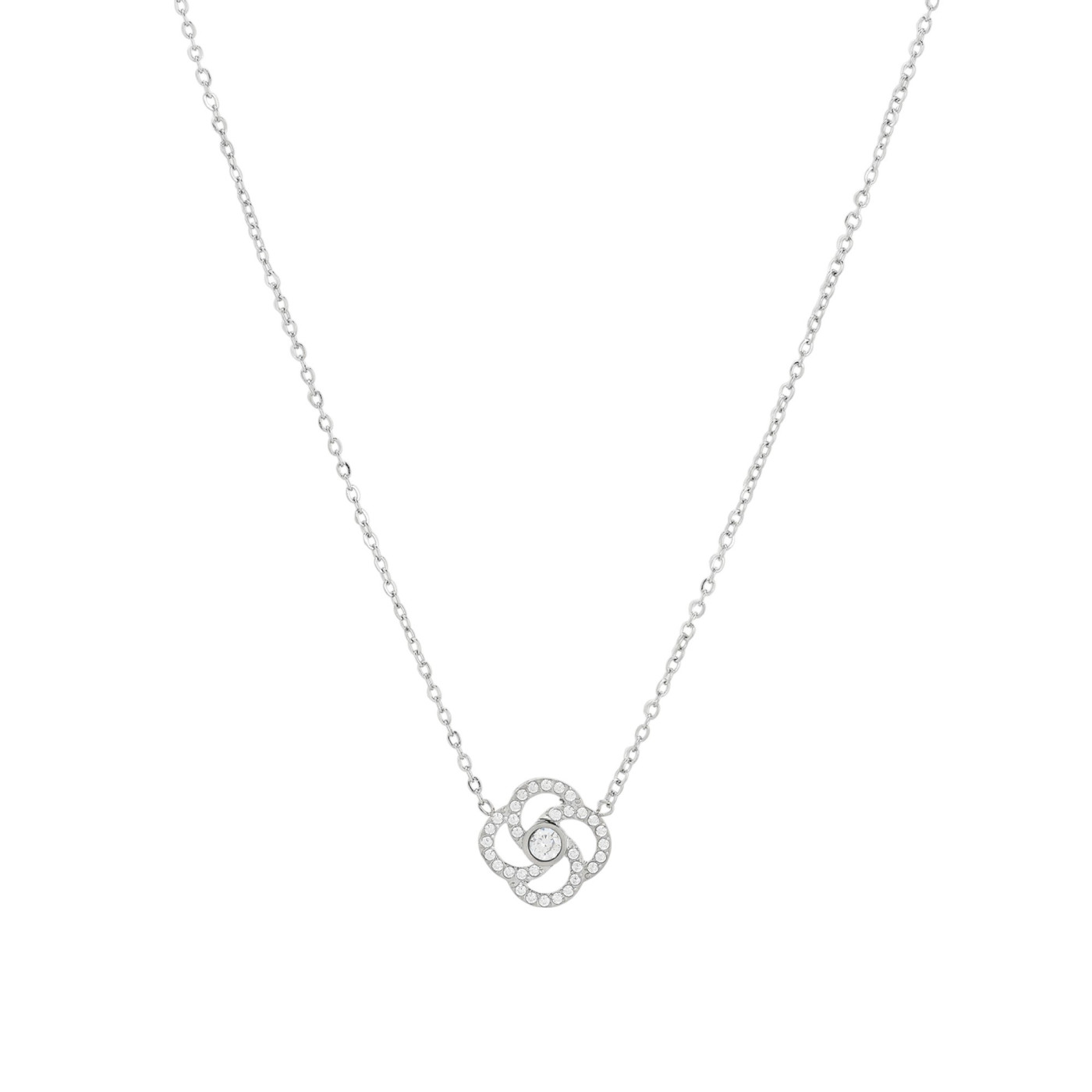 Collana Delicate con fiore e zirconi