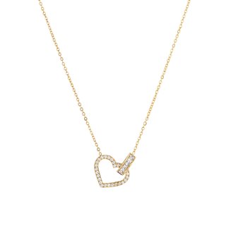 Collier Delicate cœur avec zirconia
