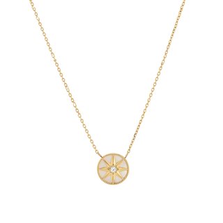 Stainless steel necklace star GB