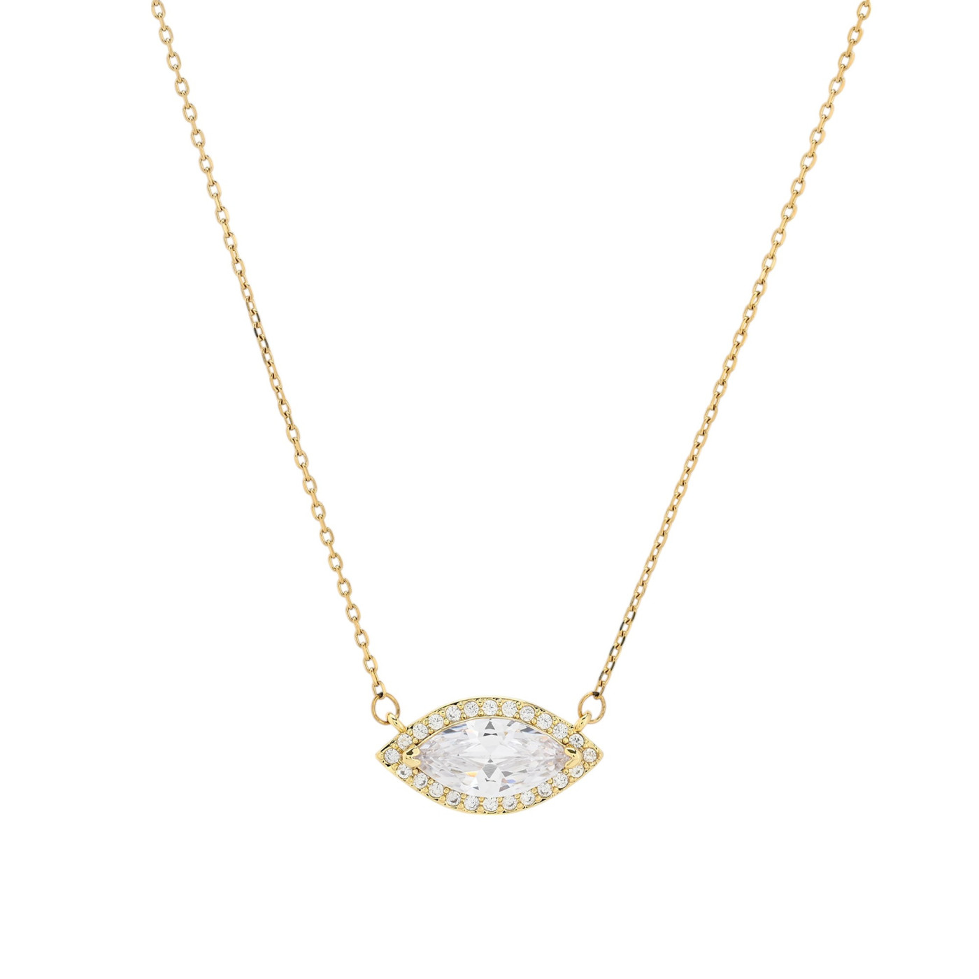 Collier oeil semi précieuses avec zircones GB