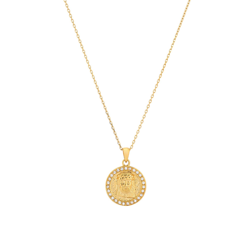 Collier semi précieuse Christ GB
