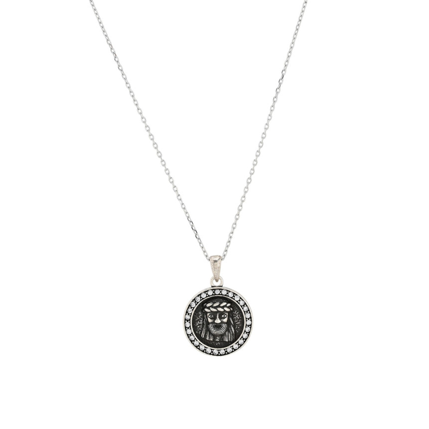 Collar semi joya Cristo GB