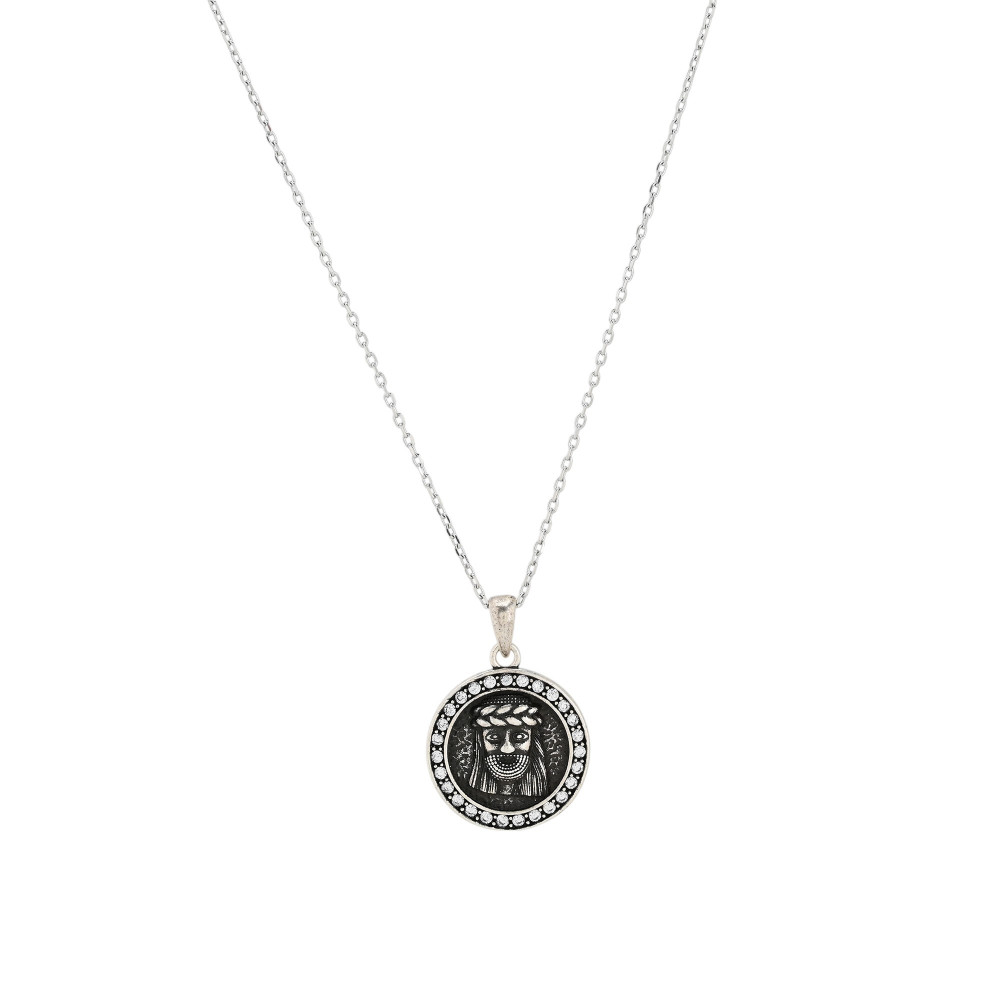 Collar semi joya Cristo GB