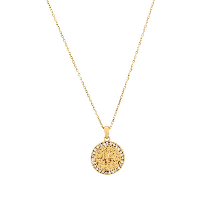 Semi precious necklace Our Lady of Fátima GB