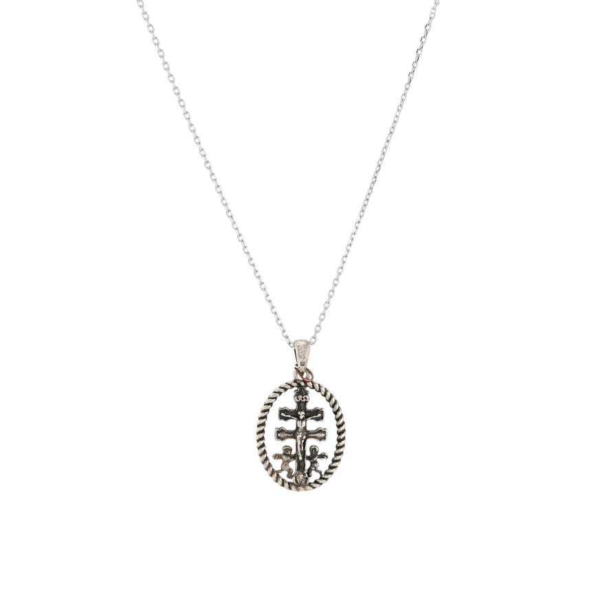 Collar semi joyas cruz de caravaca GB