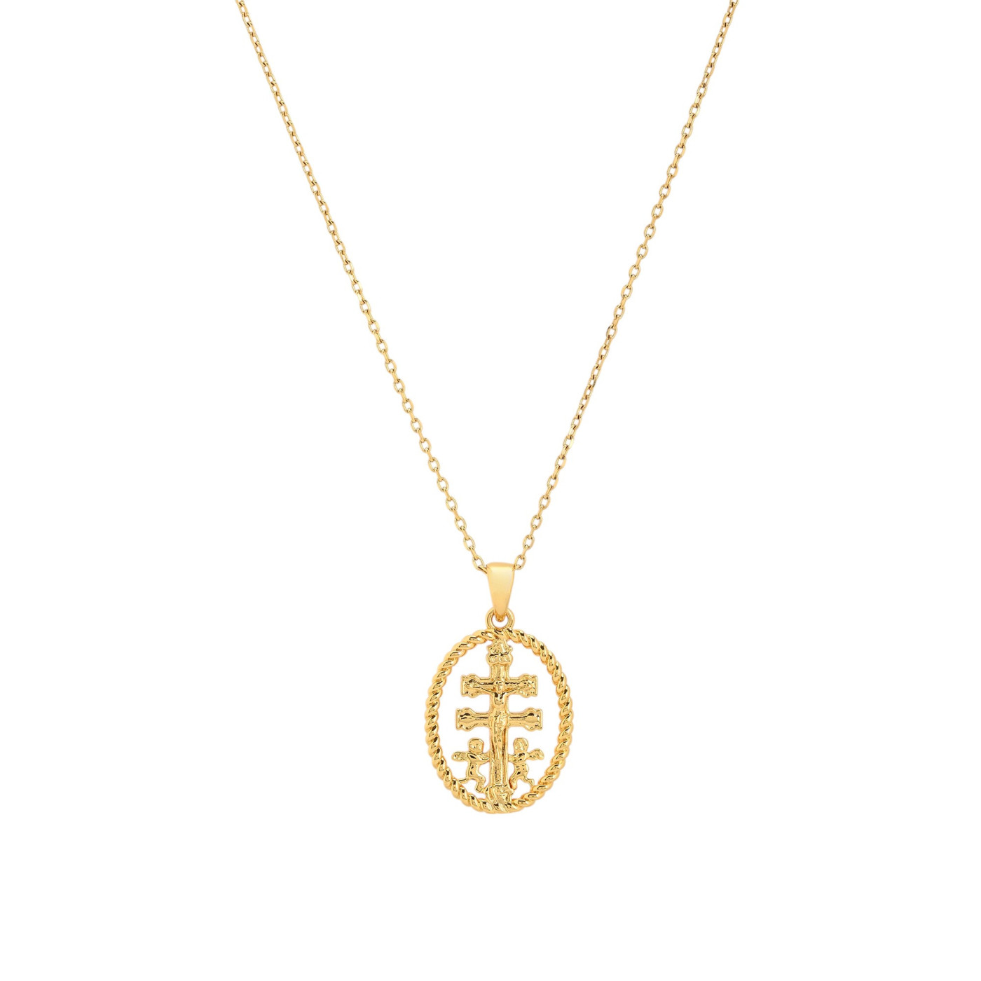 Collana semi preziosi cruz de caravaca GB