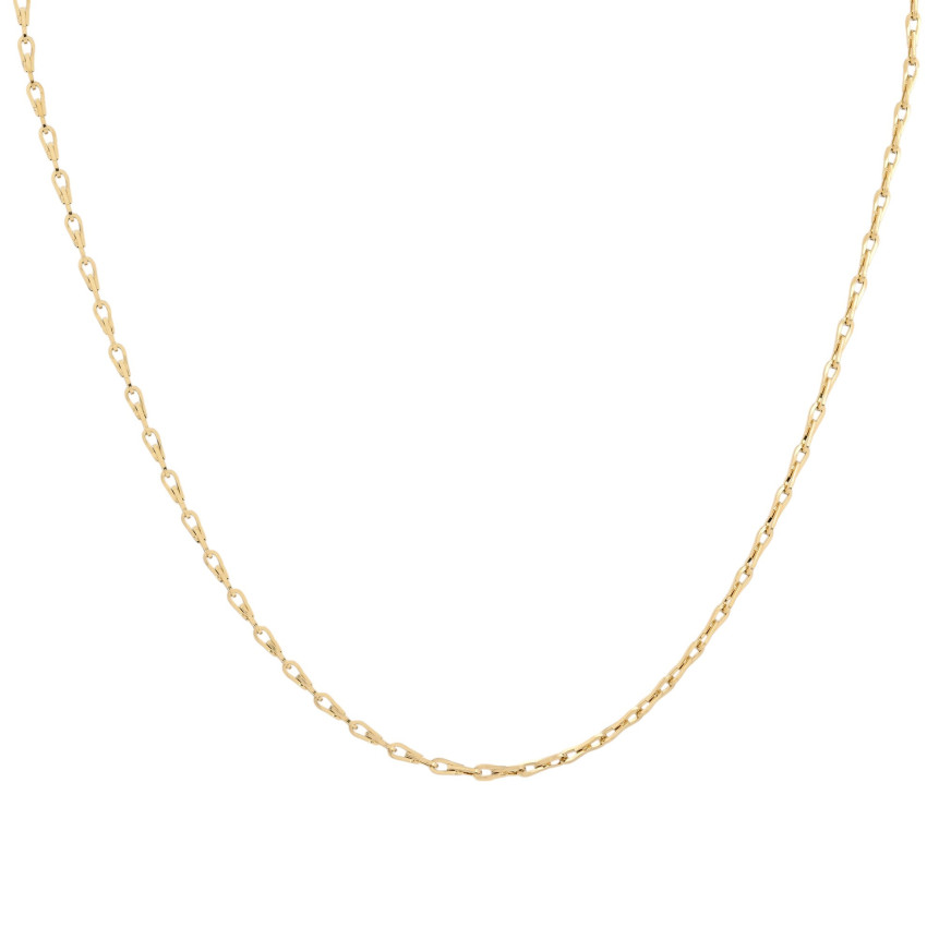 Collana in acciaio di base ovale GB